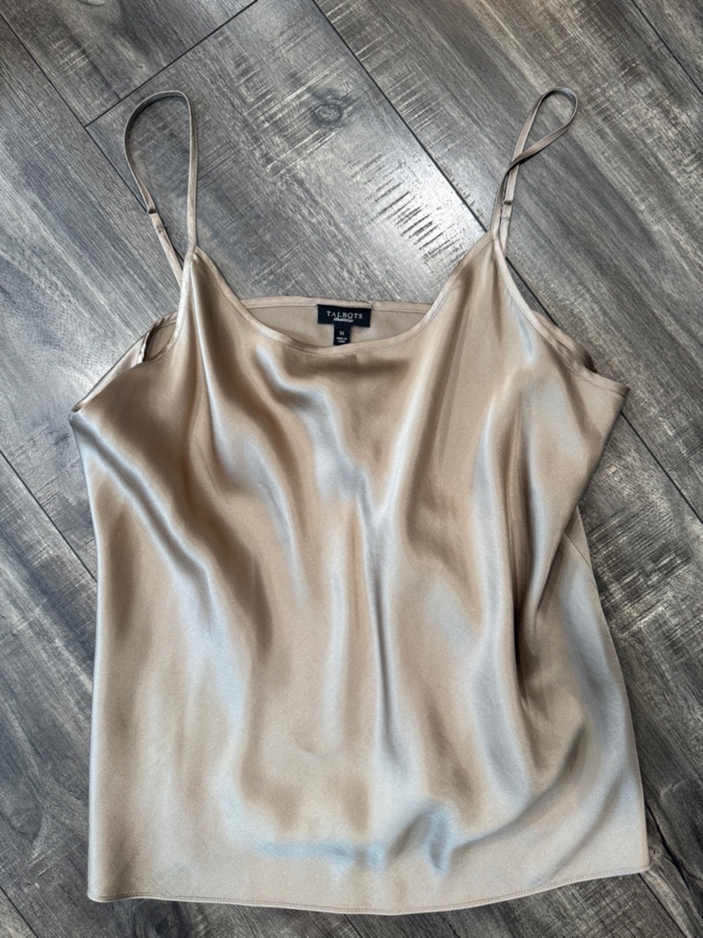 Talbots 100% Silk Camisole in Champagne Beige